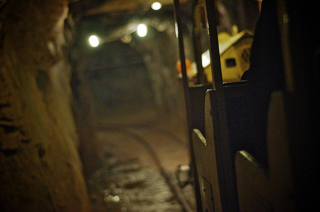 Inside the Britannia Mine tunnels. Photo by John Bollwitt