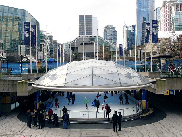 Robson Square Skating