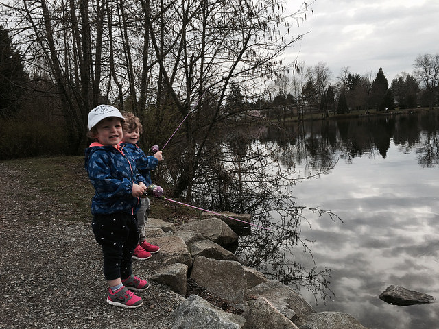 Fishing at Lafarge Lake