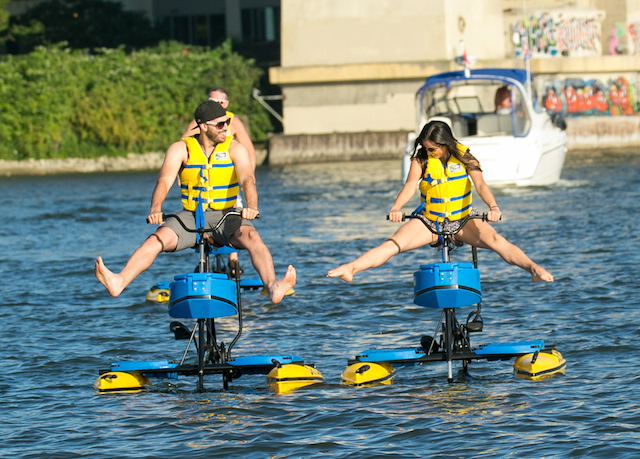 water bikes