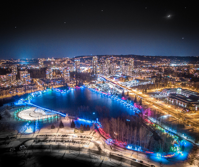 Lights at Lafarge Lake