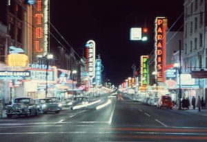 Granville Street Neon Vancouver Archives Photo