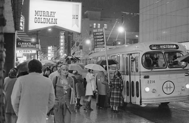 Christmas Shoppers on Granville 1973