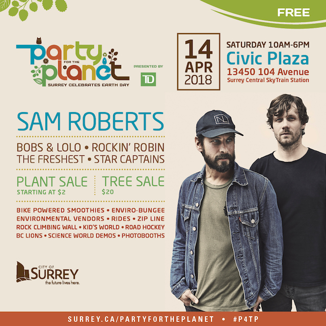 Surrey Party for the Planet 2018 with Sam Roberts