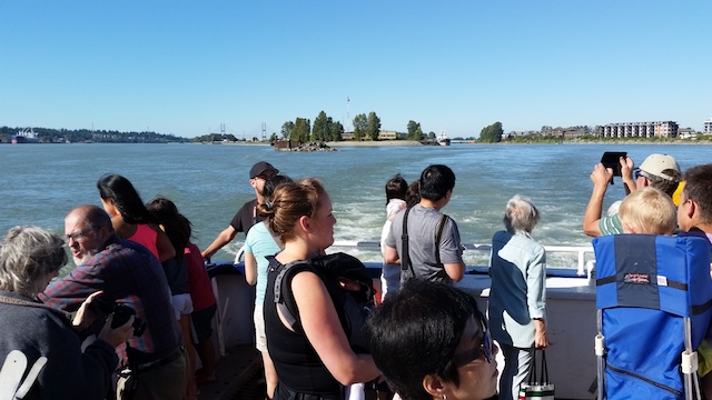 Q to Q ferry service in New Westminster