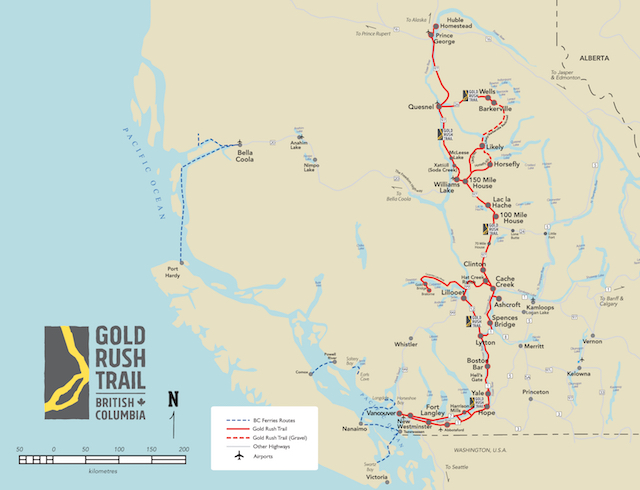 Gold Rush Trail Map