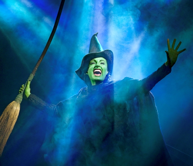 Jackie Burns as Elphaba in Defying Gravity (Photo by Joan Marcus).jpg