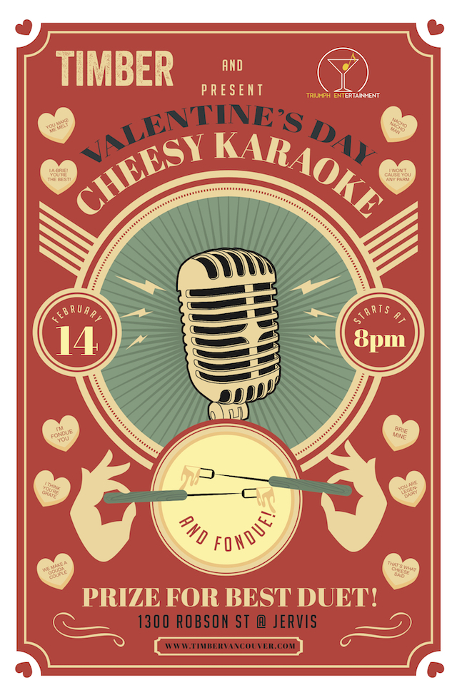 Cheese Karaoke Timber Valentine's Day