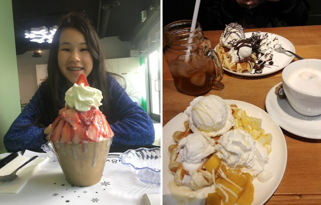 Sweet treats at Snowy Village and Miracle Belgian Waffle