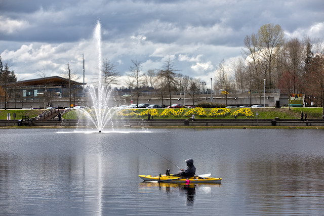 Fishing at Lafarge Lake