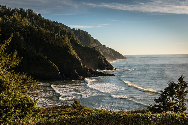 View from the private porch at Heceta HeadLighthouse B&B