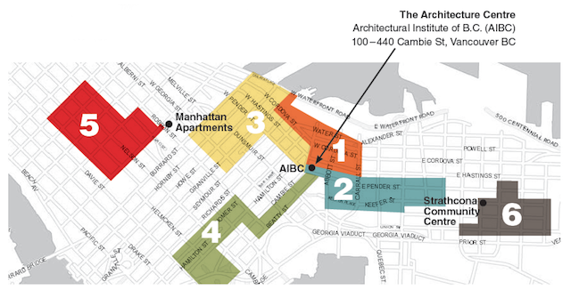 AIBC Vancouver Tour Map