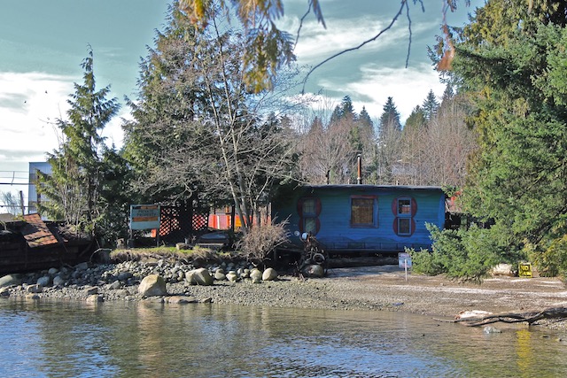 Blue Cabin - Original Location - Photo by Sande Waters