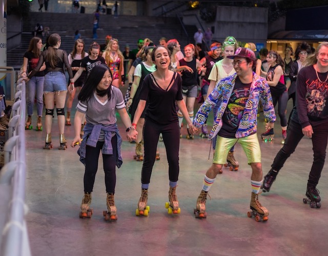 Pop-Up Roller Rink at Robson Square Clinton Johnson