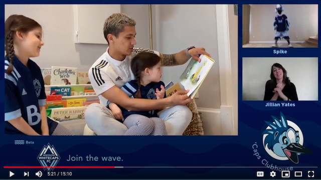 Fredy Montero and his girls read "Happy Easter, Curious George" and Whitecaps FC anthem singer Marie Hui makes her first appearance in the latest episode of 'Caps Clubhouse, presented by BCAA.