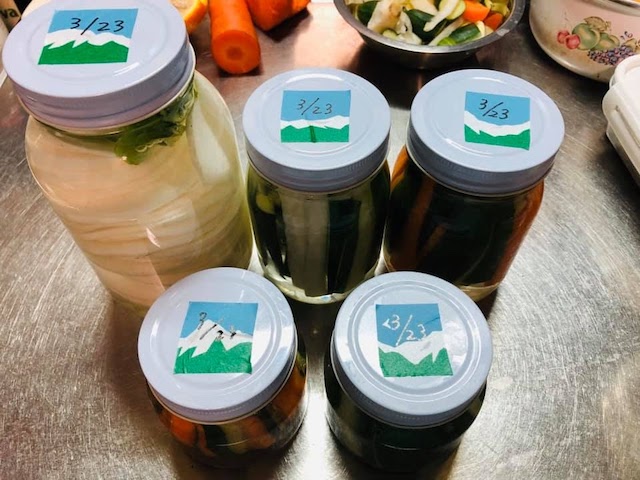 Salt fermented pickles 