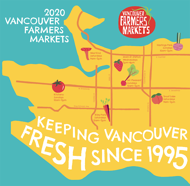 Vancouver Farmers Market Map