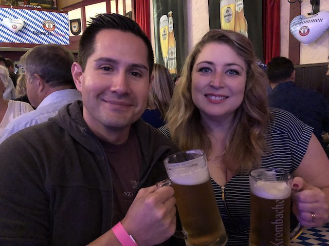 John & me at the Vancouver Alpen Club for Oktoberfest 2018