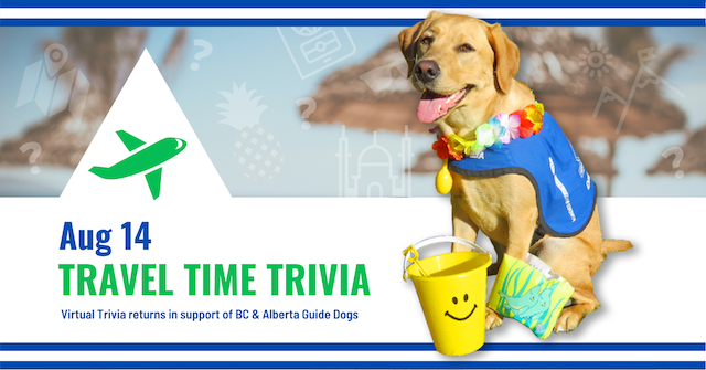 Travel Time Trivia for BC AB Guide Dogs