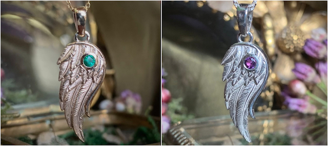 guardian angel wing pendant