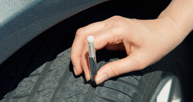 Checking Tread Depth,  Kal Tire photo