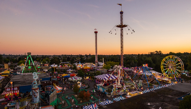 PNE/Playland at night. Evanessence Photography