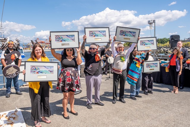 Burrard Chinook artists. Photo credit: Translink