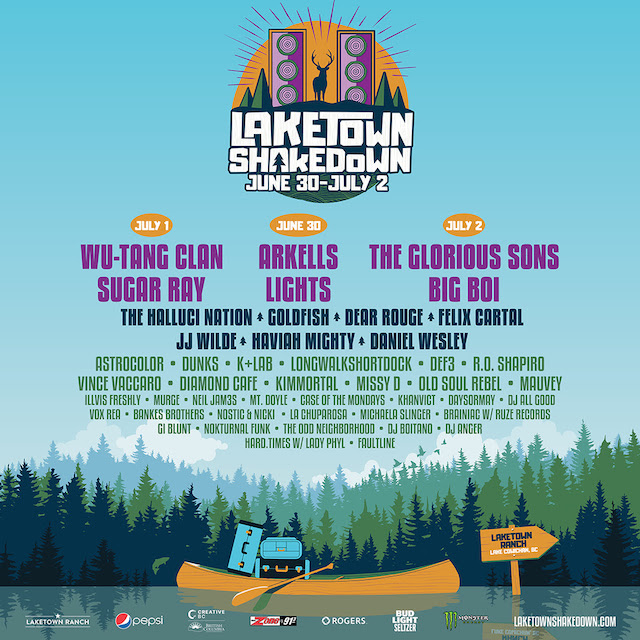 Laketown Shakedown Lineup with Arkells, Wu-Tang Clan and More