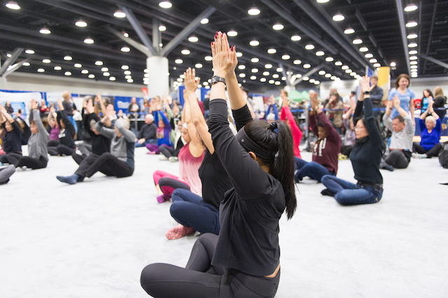 Vancouver wellness show 2022 pose