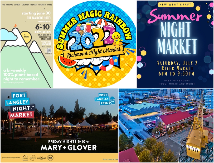 Summer Night Markets Around Vancouver