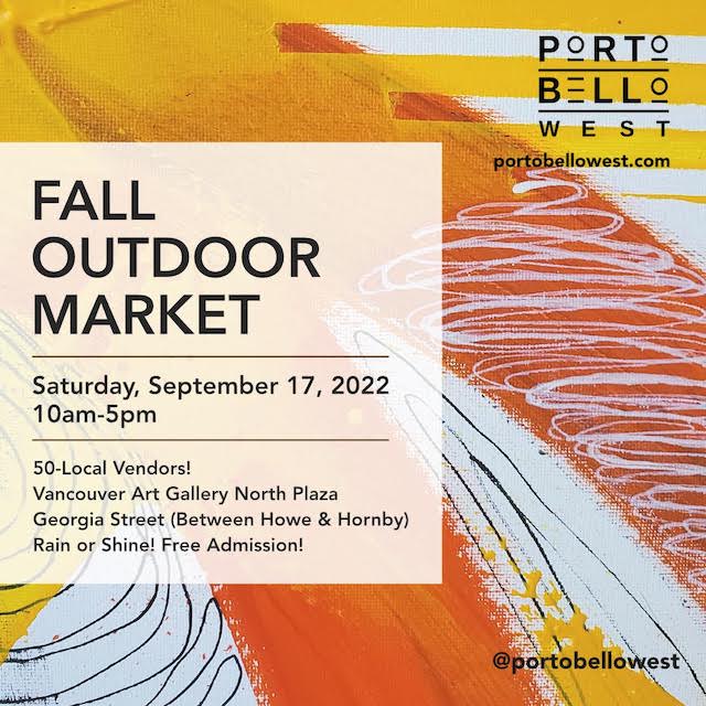 Portobello West Fall Market Sept 17, 2022