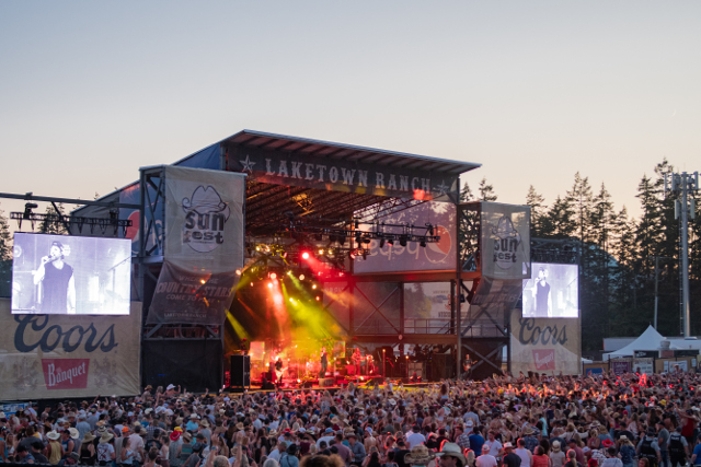 Stage at Sunfest Cowichan Valley 