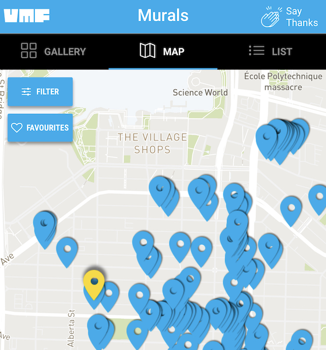 Vancouver Mural Festival Map