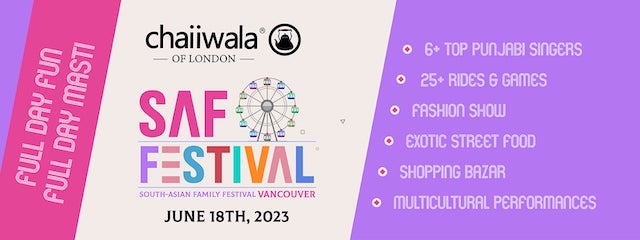 South Asian Family Festival Vancouver 2023 Poster