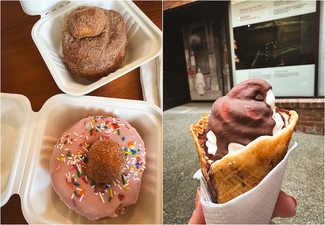 Donuts from Fern, ice cream from Pure Lovin'