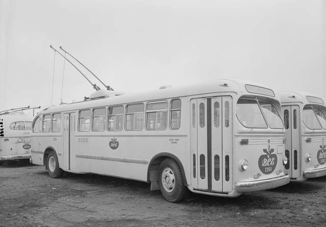 1948 BC Electric Trolley Bus - Vancouver Archives