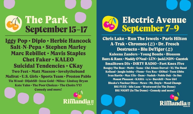 Rifflandia Festival in Victoria 2023 Lineups