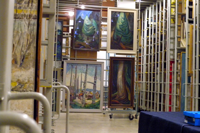 In 2010 Miss604 got a tour of the art gallery's vault where hundreds of Emily Carr works were stored
