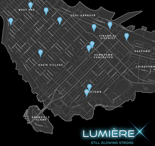 Lumiere Festival site locations