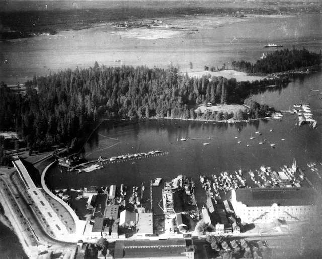 Aerial view of Coal Harbour. 1924. Vancouver Archives #CVA 66-07