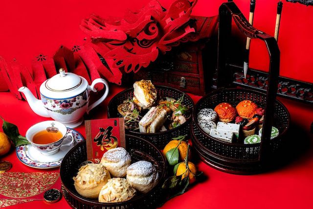 Lunar New Year tea service at Fairmont Hotel Vancouver