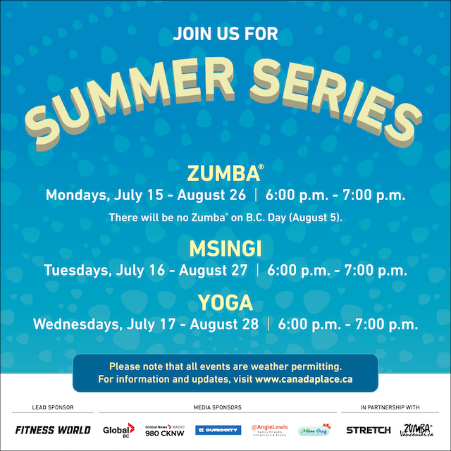 Free Weekly Summer Events at Canada Place