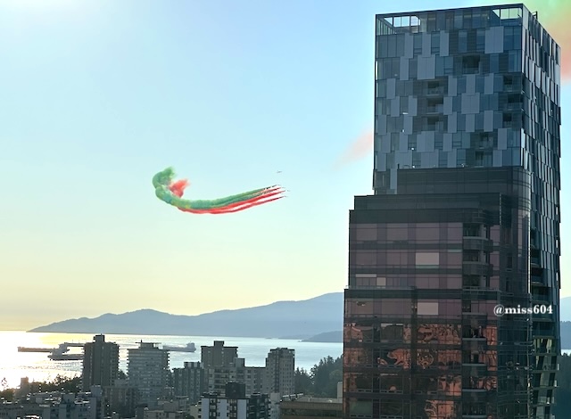 Italy Jets Flyover Downtown Vancouver MP photo