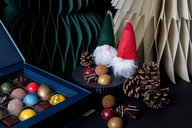 Colorful Holiday Bonbons Chocolate from Chez Christophe