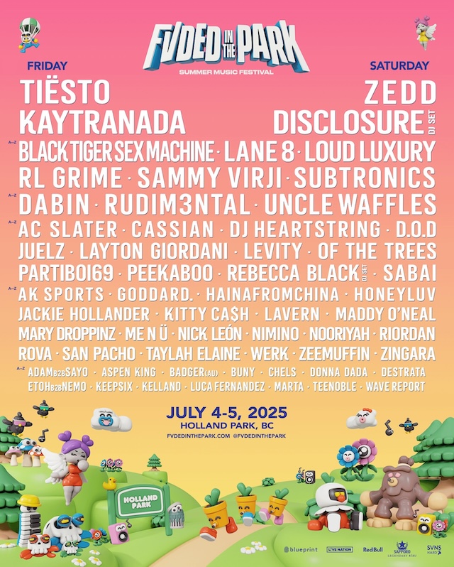 FVDED in the Park Lineup