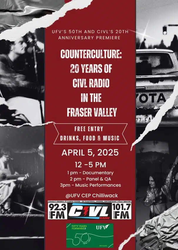 COUNTERCULTURE- 20 Years of CIVL Radio in the Fraser Valley