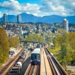 Summer Transit Tours in Metro Vancouver - SkyTrain at Braid New Westminster Mountains Miss604-Bollwitt Photo