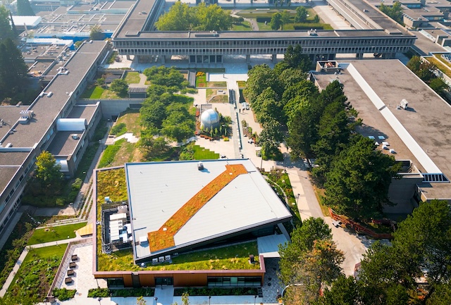 First Peoples’ Gathering House Opens on Burnaby Mountain - Aerial - SFU Photo Submitted