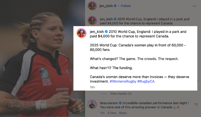 rugby canada women jen kish world cup