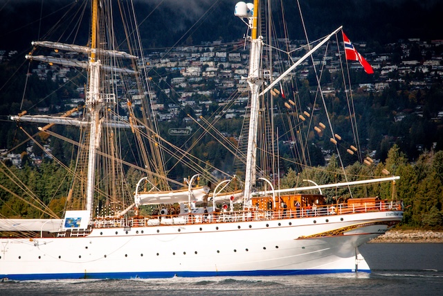 Norwegian tall ship Statsraad Lehmkuhl - Photo by Miss604 Rebecca Bollwitt